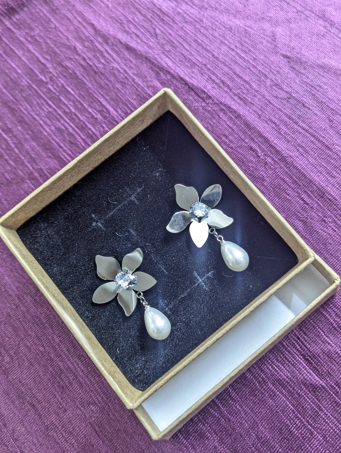 Anti Tarnish Steel  Flower Shape Earring