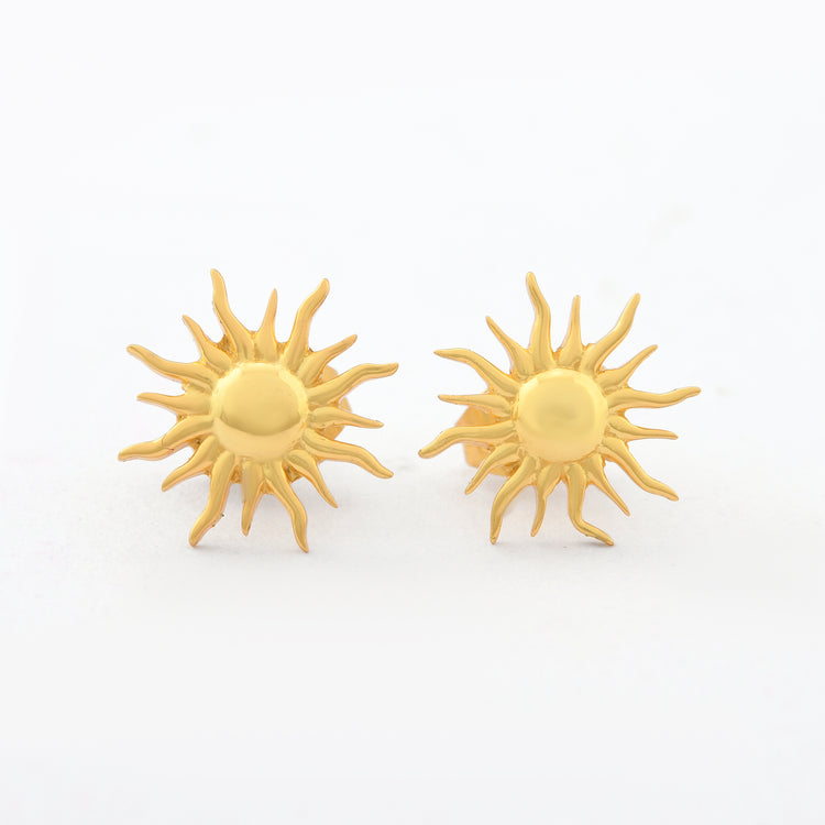 Mania Anti Tarnish Sun Shape Earring