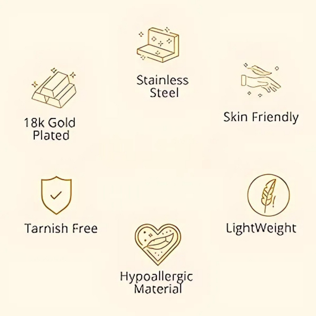 mania anti tarnish gold Nail with stone bracelet