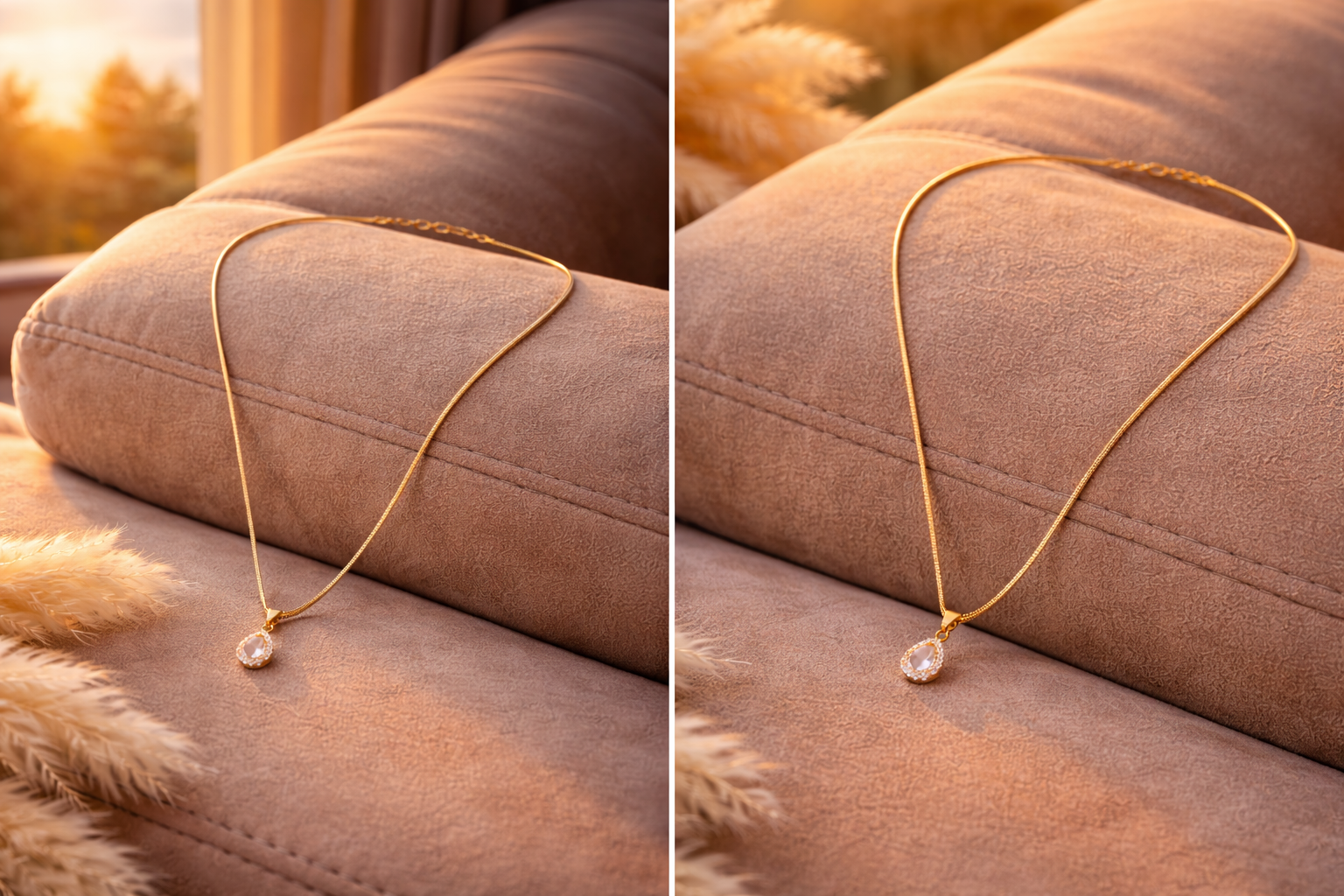 Solitary Stone Anti Tarnish Chain