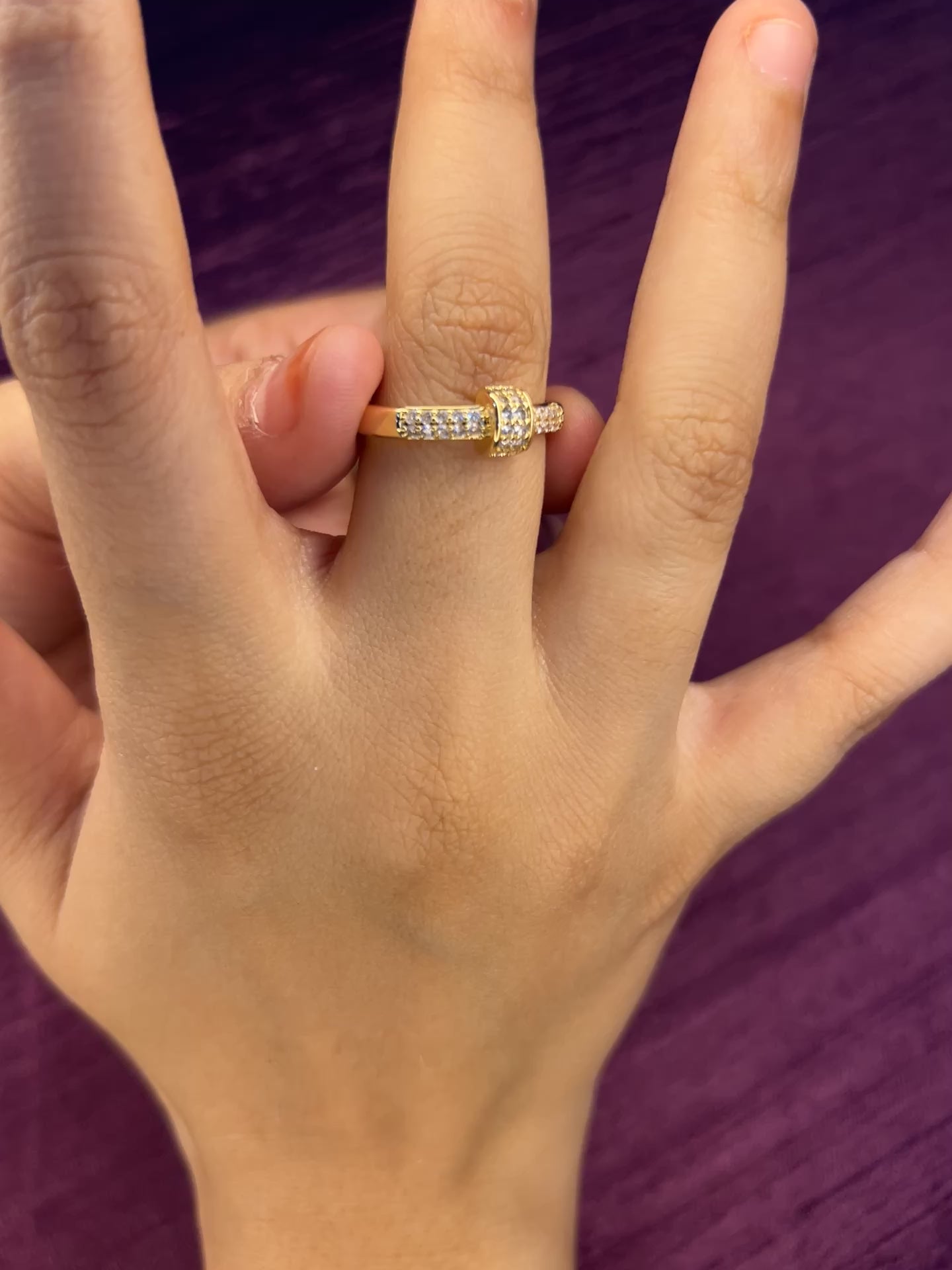 Bangle Style Bracelet With Ring